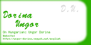 dorina ungor business card